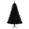 7ft. Pre-Lit Black Artificial Christmas Tree, Clear LED Lights